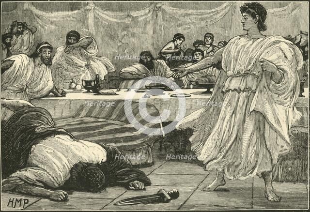 'The Banquet of Philip', 1890.   Creator: Unknown.