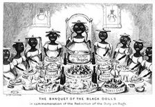 The Banquet of the Black Dolls 19th century.Artist: George Cruikshank