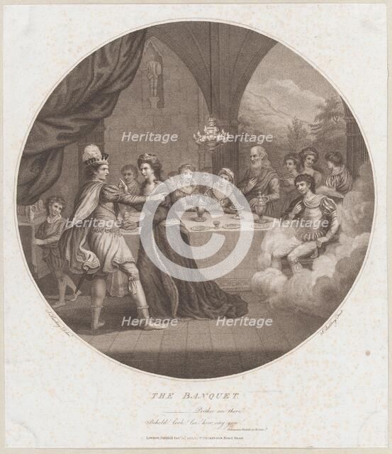 The Banquet (Shakespeare, Macbeth, Act 3, Scene 3), October 10, 1786. Creator: John Baldrey.