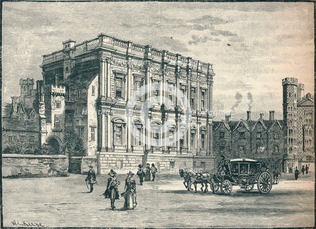 The Banqueting House, Whitehall, London, 17th Century (1905). Artist: Unknown.
