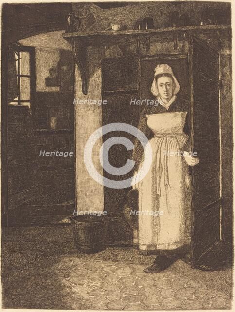 The Basement Door (La Sortie de Cave), 1871. Creator: Francois Bonvin.