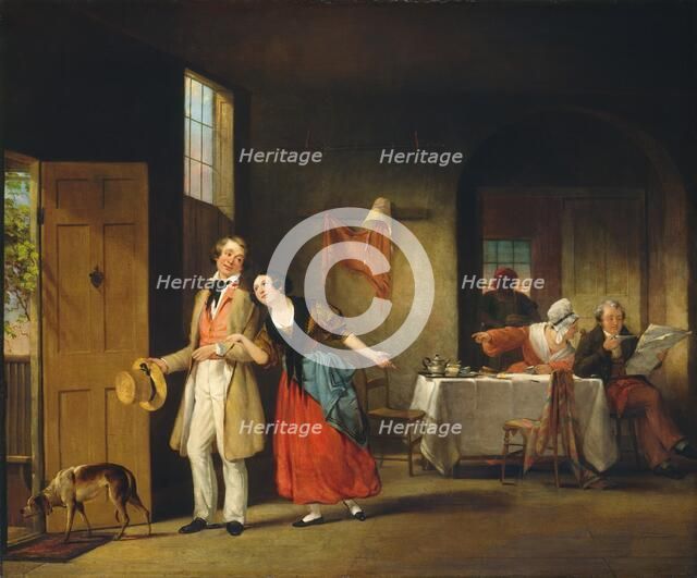 The Bashful Cousin, c. 1841-1842. Creator: Francis William Edmonds.