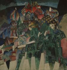 The Basil Cathedral, 1913. Artist: Lentulov, Aristarkh Vasilyevich (1882-1943)