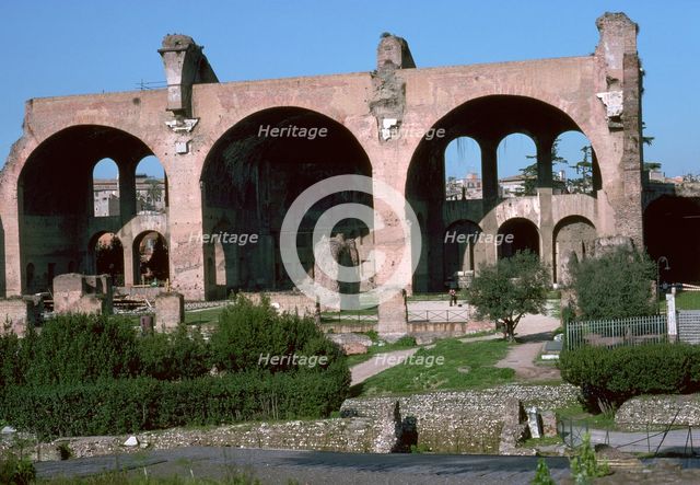 The Basilica of Maxentius or Constantine in Rome, 4th century. Artist: Unknown
