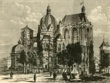 The Basilica of Aachen, or Aix-La-Chapelle 1890. Creator: Unknown