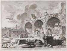 The Basilica of Constantine, 1757. Creator: Giovanni Battista Piranesi