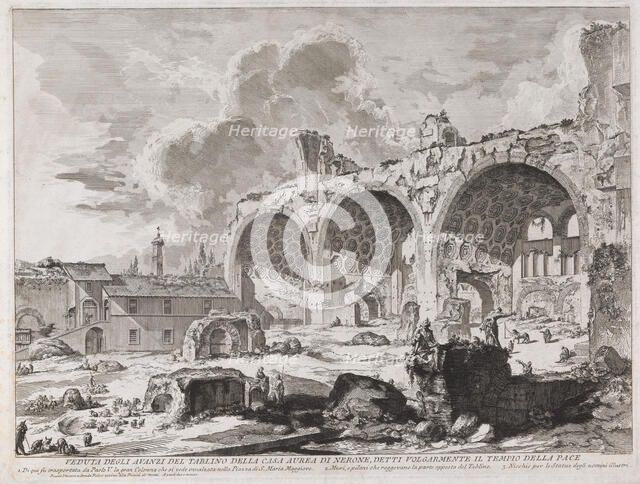 The Basilica of Constantine, 1757. Creator: Giovanni Battista Piranesi.