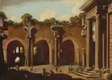 The Basilica of Constantine with a Doric Colonnade, 1685/1690. Creator: Niccolò Codazzi