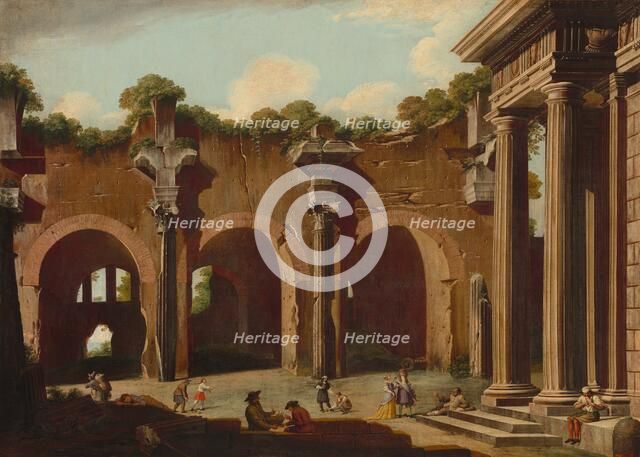 The Basilica of Constantine with a Doric Colonnade, 1685/1690. Creator: Niccolò Codazzi.