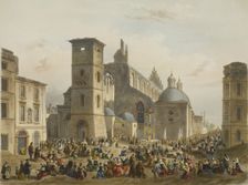 The Basilica of Holy Trinity, Krakow, c1850