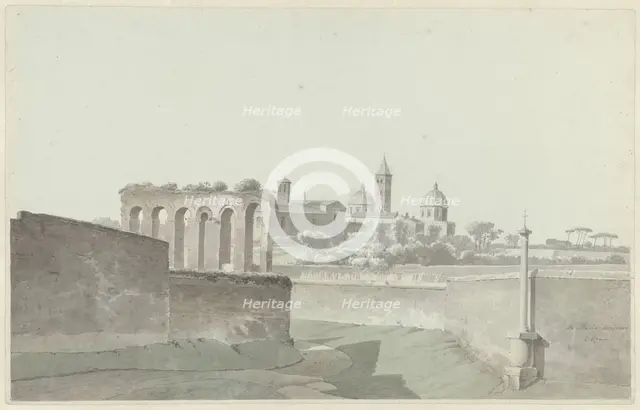 The Basilica of Santa Maria Maggiore in Rome, c.1809-c.1812. Creator: Josephus Augustus Knip.