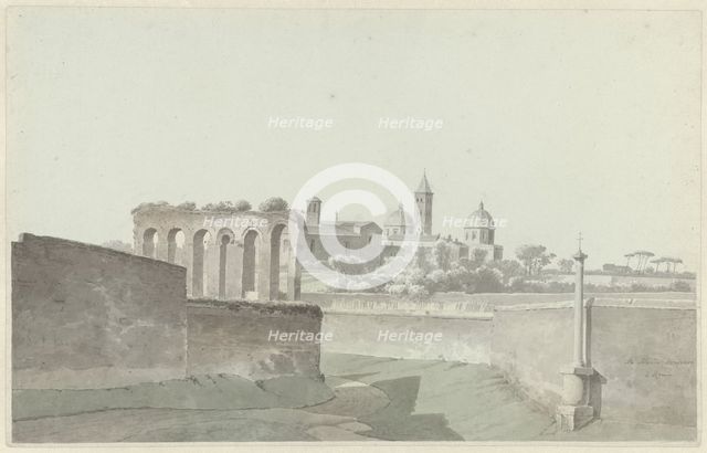 The Basilica of Santa Maria Maggiore in Rome, c.1809-c.1812. Creator: Josephus Augustus Knip.