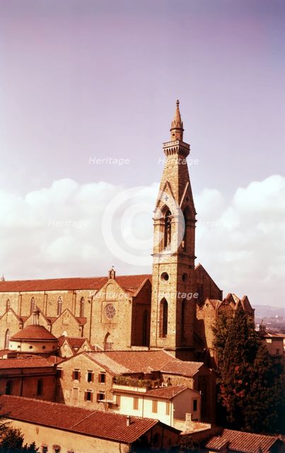 The Basilica of Santa Croce, Florence, Italy, c1955. Creator: Arthur Charles Kirby Ware.