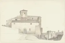 The Basilica of the Santi Quattro Coronati in Rome, c.1809-c.1812. Creator: Josephus Augustus Knip