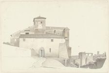 The Basilica of the Santi Quattro Coronati in Rome, c.1809-c.1812. Creator: Josephus Augustus Knip