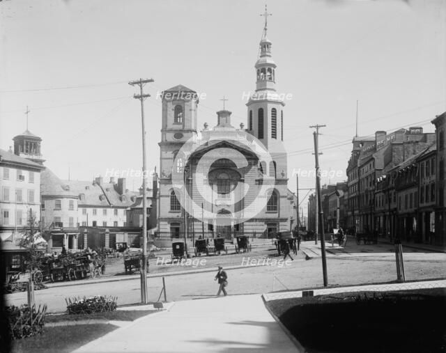 The Basilica, Quebec, between 1890 and 1901. Creator: Unknown.