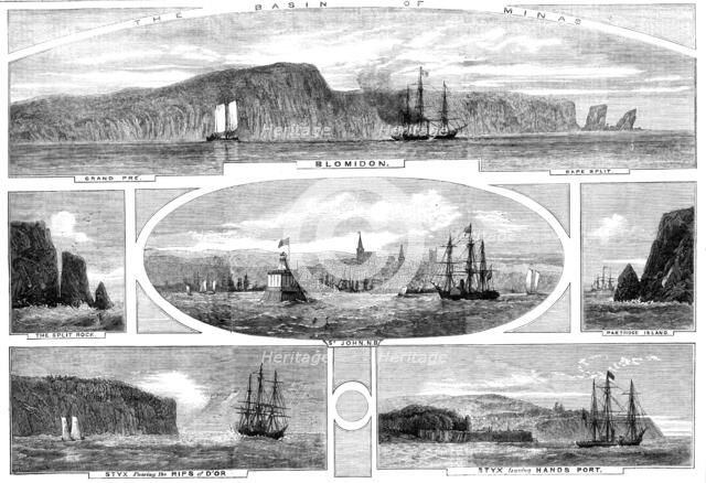 The Basin of Minas - Progress of the Prince of Wales in British North America..., 1860. Creator: Unknown.