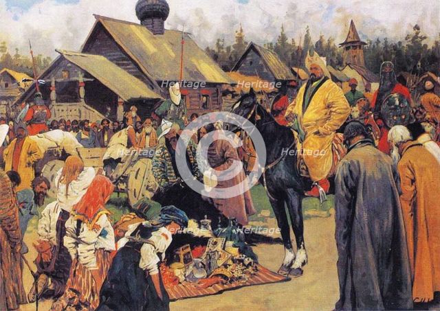 The Baskaks, 1909. Artist: Ivanov, Sergei Vasilyevich (1864-1910)