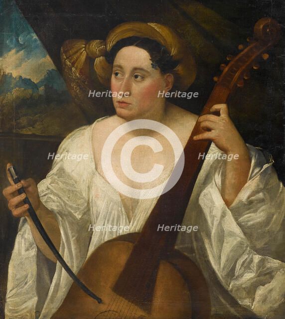 The Bass Viol Player, 16th century. Creator: Anonymous ().