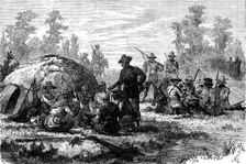 The Basuto War in South Africa: the morning meal, 1881. Creator: Unknown