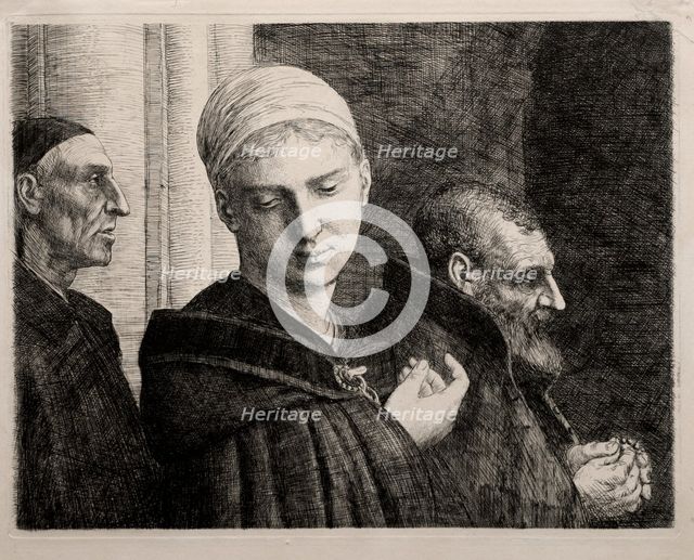 The Baptism, 1870. Creator: Alphonse Legros (French, 1837-1911).