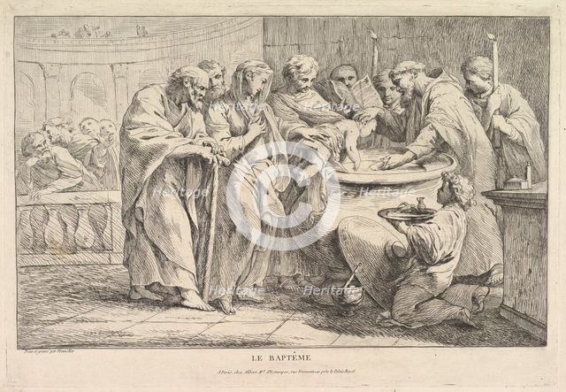 The Baptism, ca. 1734. Creator: Pierre Charles Tremolieres.