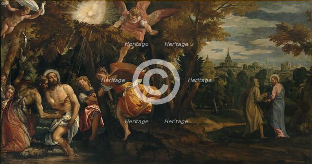 The Baptism and the Temptations of Christ, 1582. Creator: Veronese, Paolo (1528-1588).