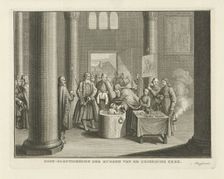 The Baptism in Russia, Mid of the 18th century. Artist: Philips, Caspar Jacobsz. (1732-1789)