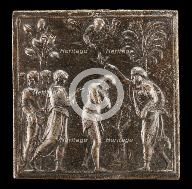The Baptism in the Jordan, 1537 or after. Creator: Valerio Belli.