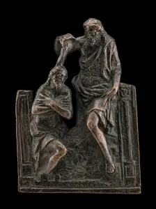 The Baptism in the Jordan, 16th century. Creator: Unknown