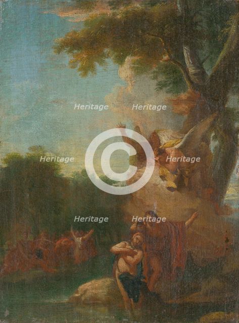 The Baptism in the Jordan, 1750-1770. Creator: Circle of Batista Tiepolo.