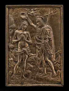 The Baptism in the Jordan, early 16th century. Creator: Unknown