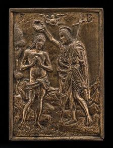 The Baptism in the Jordan, early 16th century. Creator: Unknown