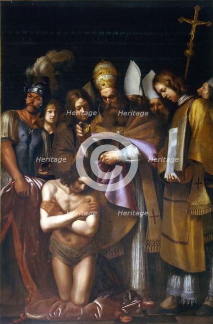 The Baptism of Constantine, First third of 17th cen.. Artist: Galli, Giovanni Antonio (1585-1652)