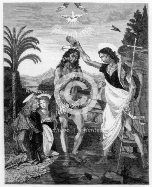 'The Baptism of Christ', 1472-1475 (1870). Artist: Unknown