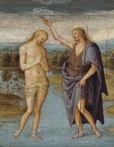 The Baptism of Christ, 1500/05. Creator: Perugino