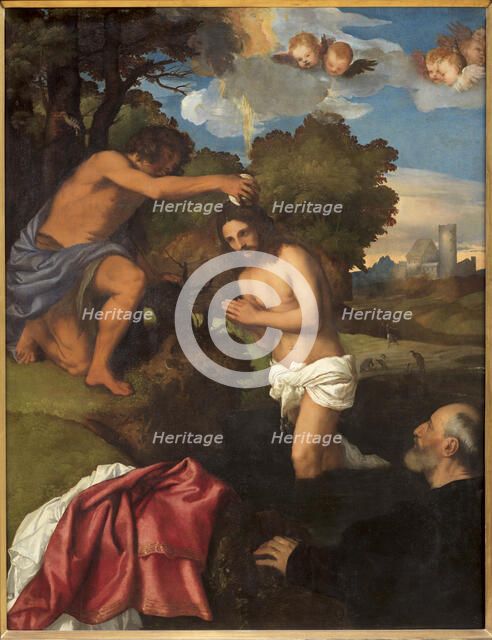 The Baptism of Christ, 1511-1512. Creator: Titian (1488-1576).