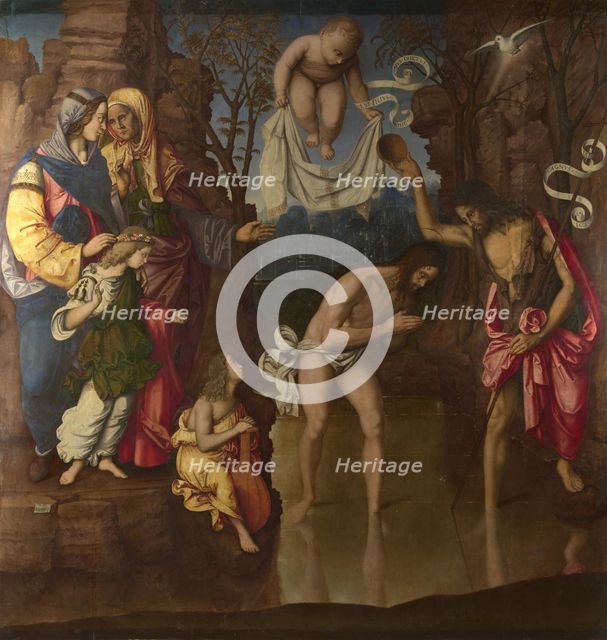 The Baptism of Christ, 1514. Artist: Zaganelli, Francesco (ca 1470-1532)