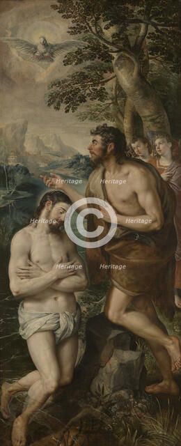 The Baptism of Christ, 1574. Creator: Martin de Vos.