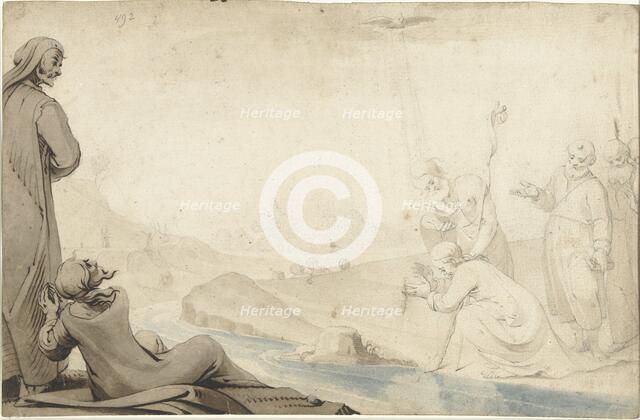 The baptism of Christ, 1617-c.1623. Creator: Gerard ter Borch I.