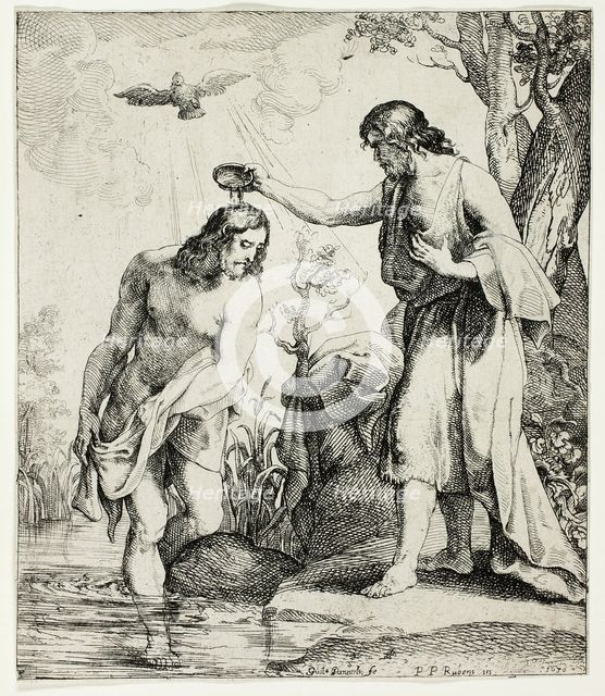 The Baptism of Christ, 1630. Creator: Willem Panneels.