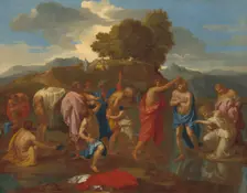 The Baptism of Christ, 1641/1642. Creator: Nicolas Poussin