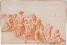 The Baptism of Christ, 1641/67. Creator: Cornelis van Poelenburgh