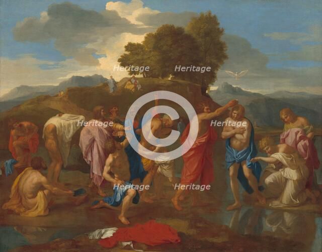 The Baptism of Christ, 1641/1642. Creator: Nicolas Poussin.