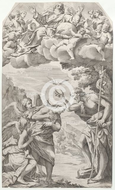 The Baptism of Christ, 1670-1731. Creator: Domenico Bonavera.