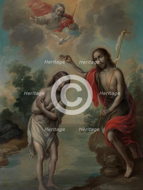 The Baptism of Christ, 1773. Creator: Nicolás Enríquez.