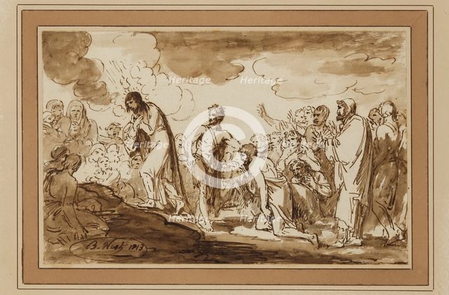 The Baptism of Christ, 1813. Creator: Benjamin West.