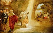 The Baptism of Christ, mid 18th century. Creator: John Runciman