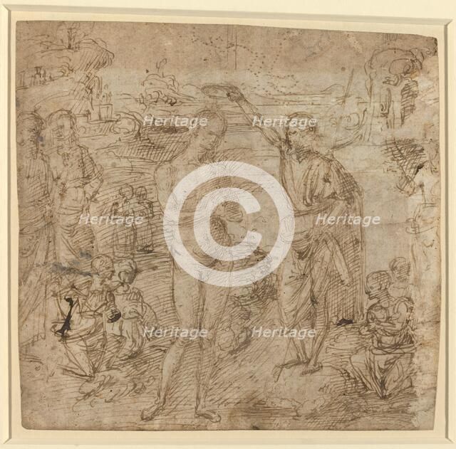 The Baptism of Christ, c. 1475. Creator: Perugino.