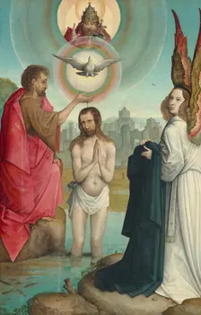 The Baptism of Christ, c. 1508/1519. Creator: Juan de Flandes, the Elder